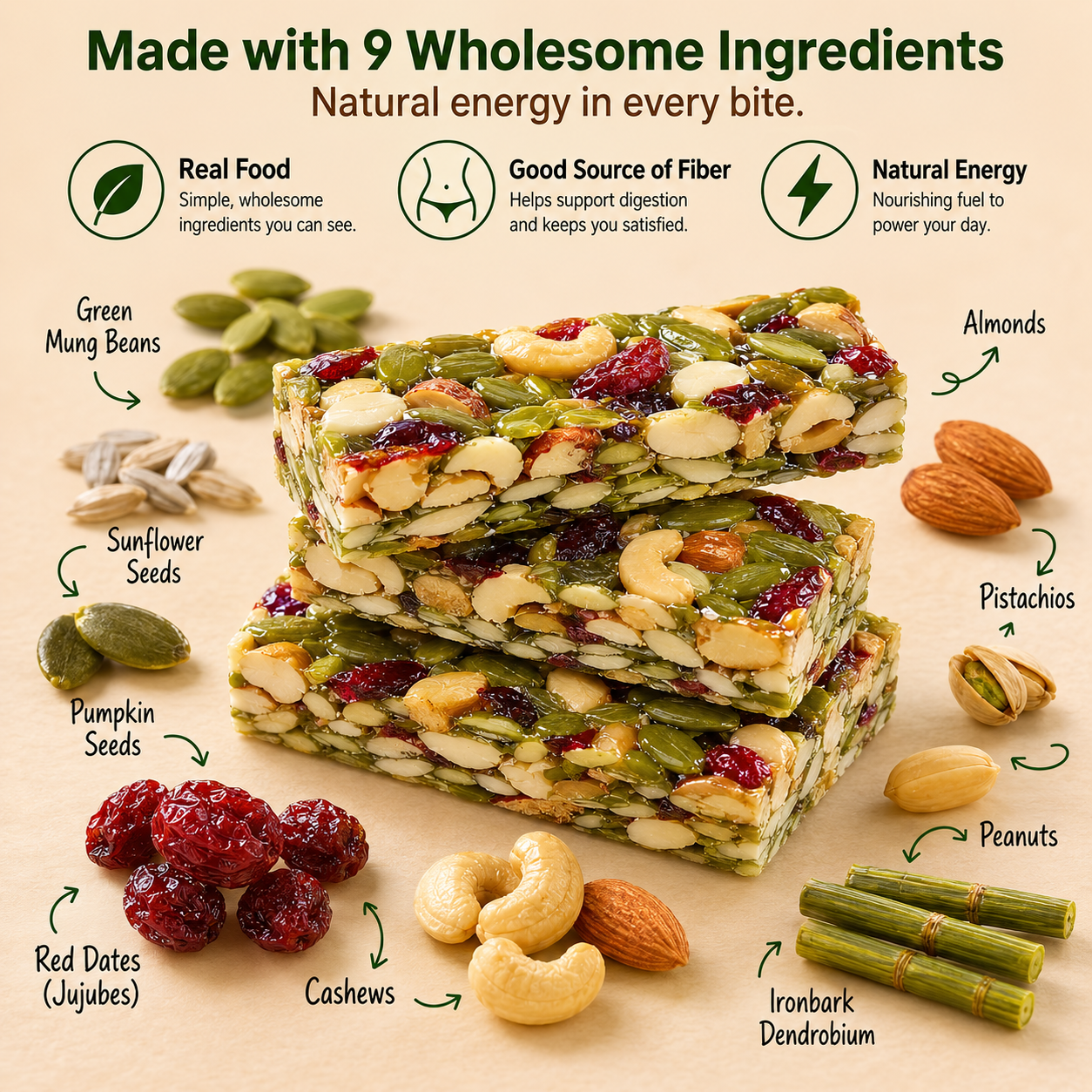 🥉Snack Smarter, Not Harder🧊🧊Made with 8 Wholesome Ingredients for Lasting Satisfaction and Everyday Wellness-ABB8