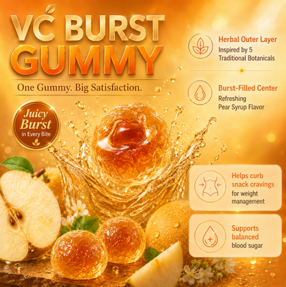 🍐 Pear Paste Vitamin C Gummies — Support Weight Management & Healthy Blood Sugar✨⚖️-ABB8