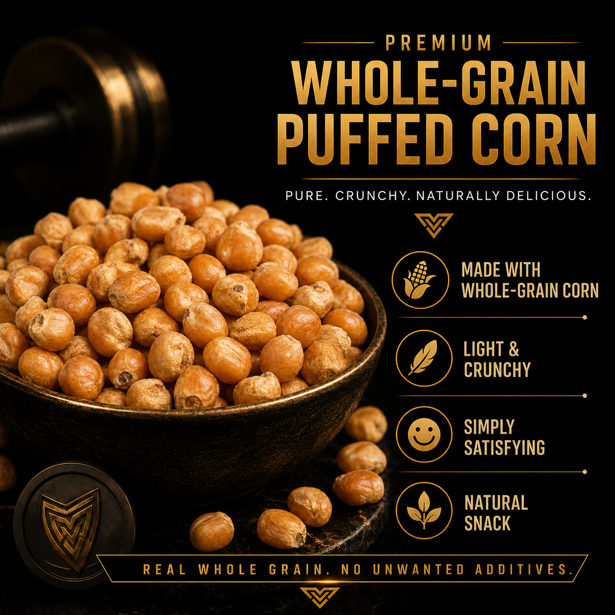 💯💥Whole-Grain Puffed Corn –💫🤴 Natural Male Vitality Support Boost energy, stamina & bedroom confidence with a clean, natural daily snack-ABB8